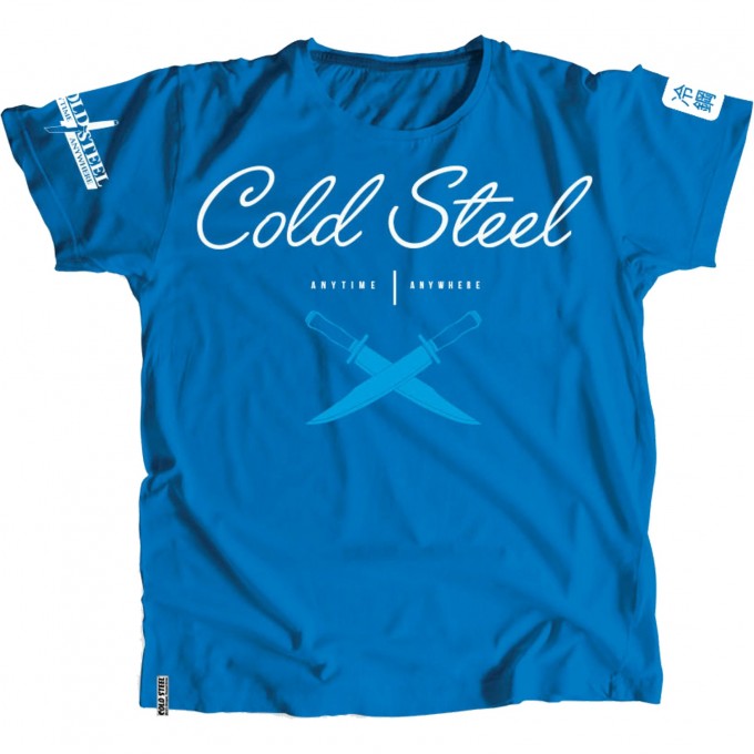 Футболка COLD STEEL CROSS GUARD BLUE TEE FOR WOMEN (L) CS_TK3 Футболка COLD STEEL CROSS GUARD BLUE TEE FOR WOMEN (L) CS_TK3